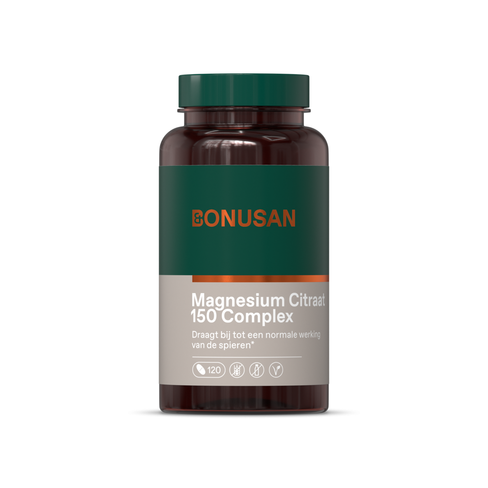 Bonusan Magnesium Citraat 150 Complex - 120 tabs.