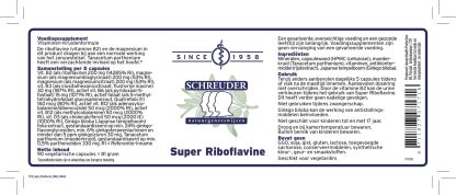 Label Super Riboflavine