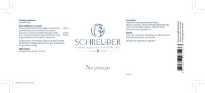 label met informatie van neurosan